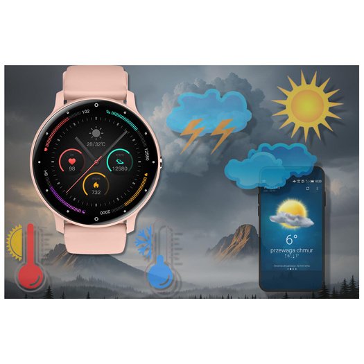 SMARTWATCH UNISEX GRAVITY GT1-5 PRO - ROZMOWY BLUETOOTH, DODATKOWY PASEK (sg027e)