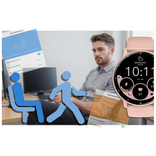SMARTWATCH UNISEX GRAVITY GT1-5 PRO - ROZMOWY BLUETOOTH, DODATKOWY PASEK (sg027e)