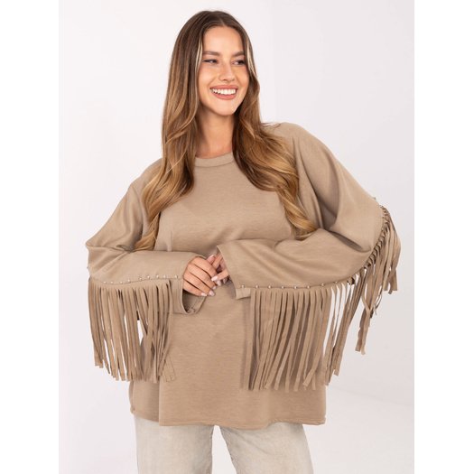 Bluzka-IT-BZ-21695.10-ciemny bezowy 1