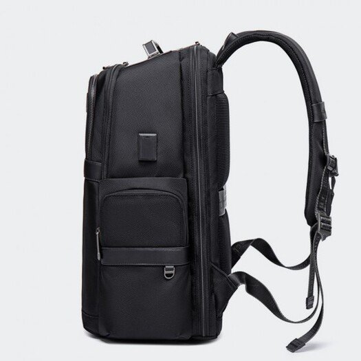 Arctic Hunter B00443 Smart Business Travel BackPack With Three Compartments And USB Charging Port - Black
