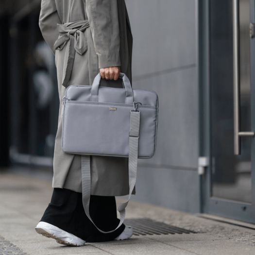 Torba na laptopa materiałowa Solier SM01 Venga różowa