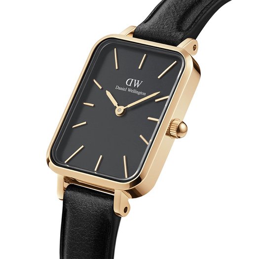 ZEGAREK DAMSKI DANIEL WELLINGTON Quadro Pressed Sheffield Gold 20mm DW00100560 + BOX