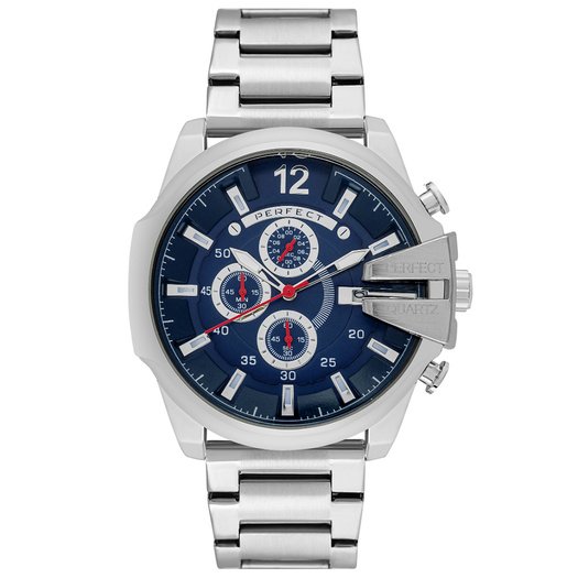 ZEGAREK MĘSKI PERFECT M513CH-04 - CHRONOGRAF (zp387d) + BOX
