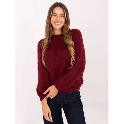 Sweter-MI-SW-1311.31-bordowy 3