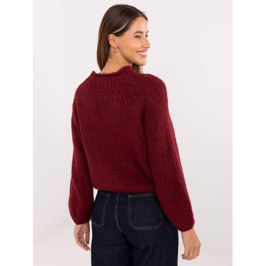 Sweter-MI-SW-1311.31-bordowy 1