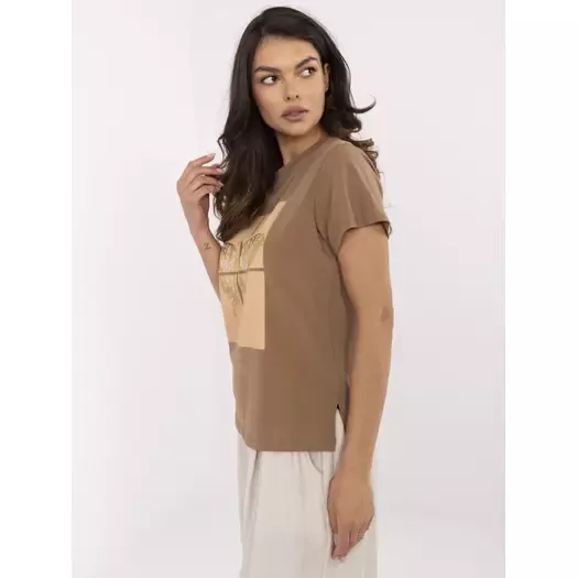 T-shirt-CLM-TS-1704.85-jasny brązowy