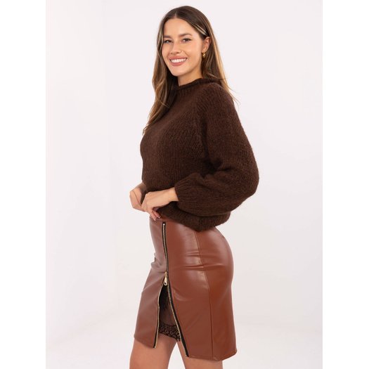 Spódnica-IT-SD-FL3019.83-jasny brązowy 3