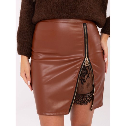 Spódnica-IT-SD-FL3019.83-jasny brązowy 2