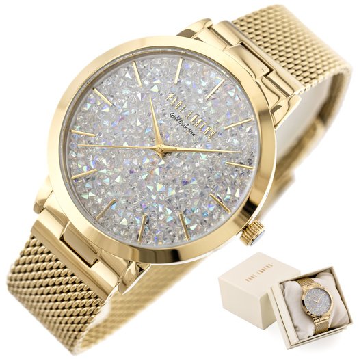 PAUL LORENS WOMEN S WATCH - 473B2-3D1-2 - STAINLESS STEEL (zg517b) + BOX 10