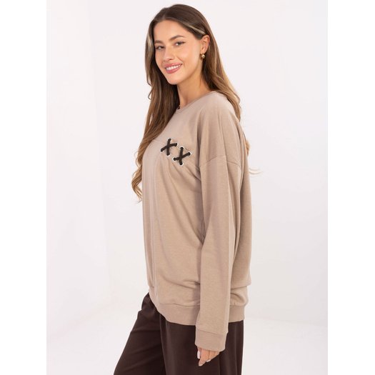 Bluza-RV-BL-A941.58-ciemny bezowy 1