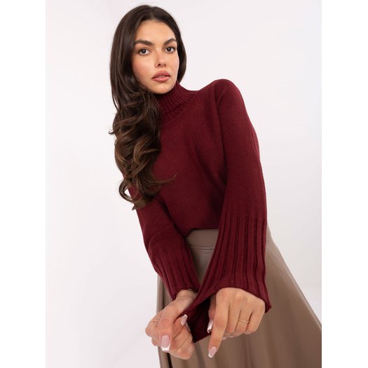 Sweter-IT-SW-8003.18P-bordowy