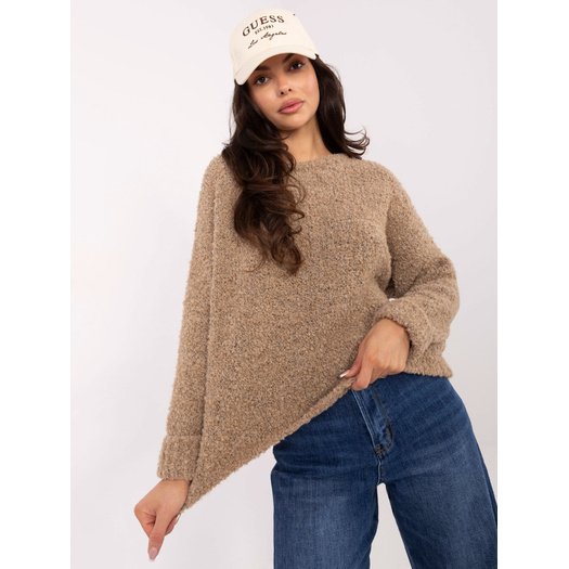 Sweter-MI-SW-WK32601.19-beżowy 1