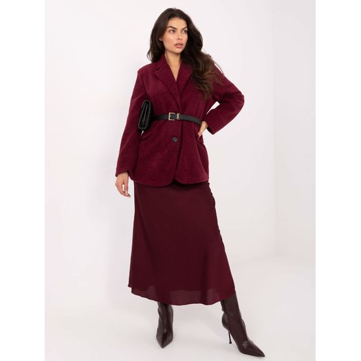 Płaszcz-IT-PL-FL7696.16-bordowy 1