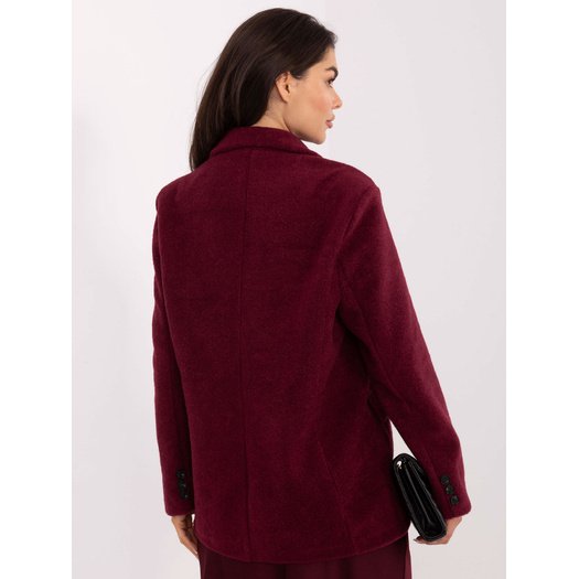 Płaszcz-IT-PL-FL7696.16-bordowy 3
