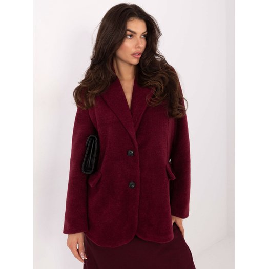 Płaszcz-IT-PL-FL7696.16-bordowy 2