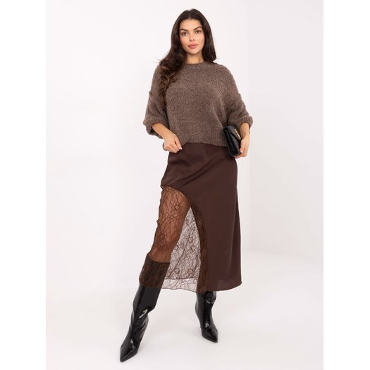 Spódnica-MI-SD-3287.36-brązowy 4