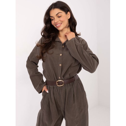 Koszula-IT-KS-22390.81-ciemny khaki 4