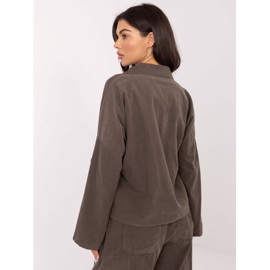 Koszula-IT-KS-22390.81-ciemny khaki 3