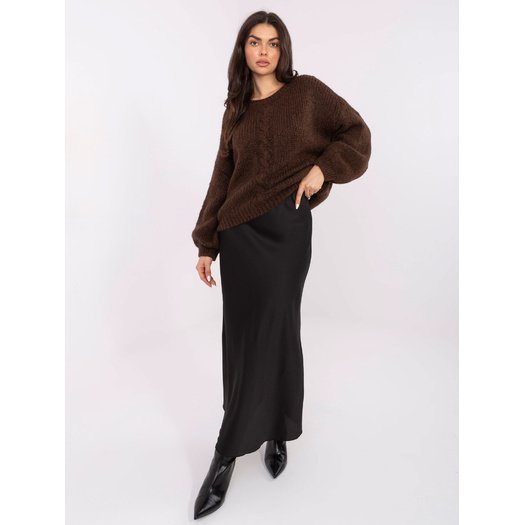 Sweter-MI-SW-1610.18-ciemny brązowy 3