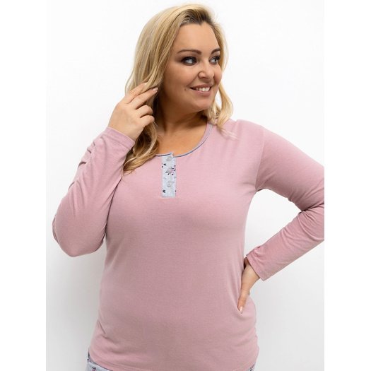 Piżama-DU-PI-FP-501.22-ciemny różowy