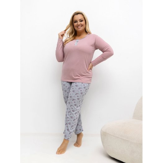 Piżama-DU-PI-FP-501.22-ciemny różowy 3