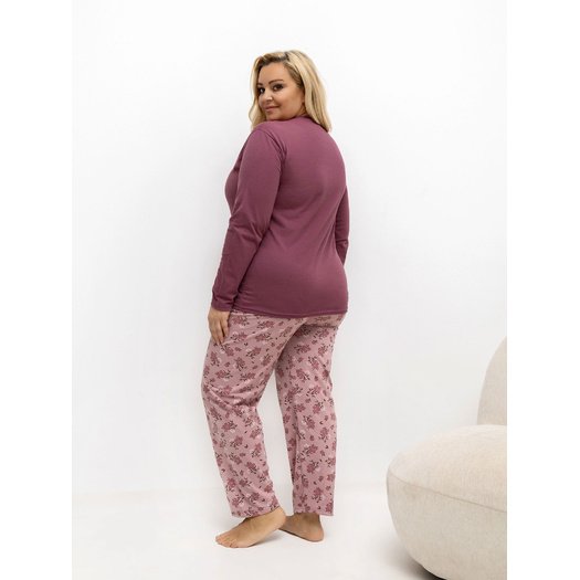 Piżama-DU-PI-FP-508.57-ciemny różowy 3