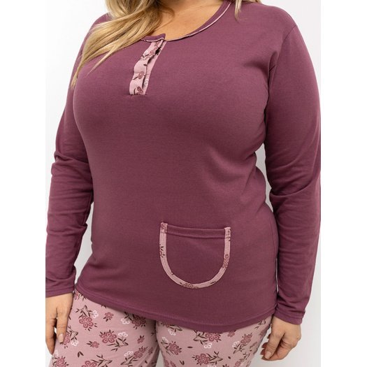 Piżama-DU-PI-FP-508.57-ciemny różowy 4