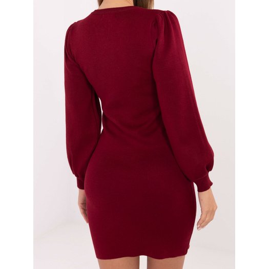 Sukienka-PM-SK-YIS1063.17-bordowy 3