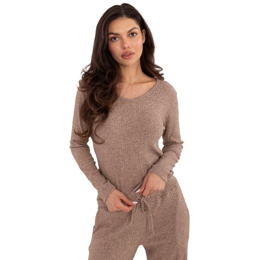 Sweter-SM-SW-A1568.79-ciemny bezowy