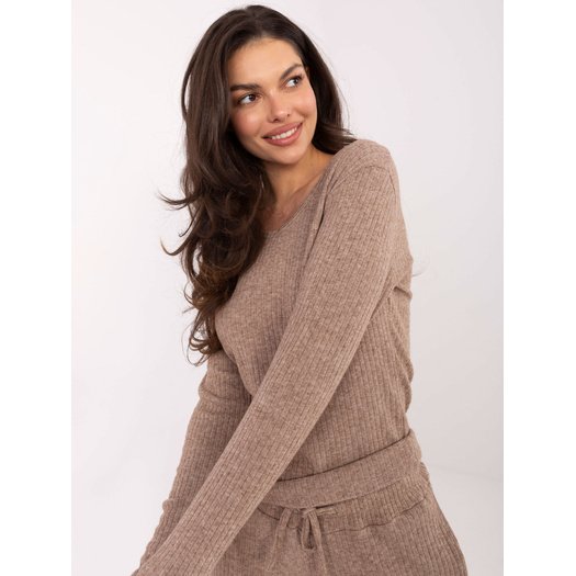 Sweter-SM-SW-A1568.79-ciemny bezowy 5