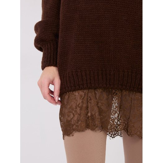 Sweter-IN-SW-33681.05P-ciemny brązowy 2