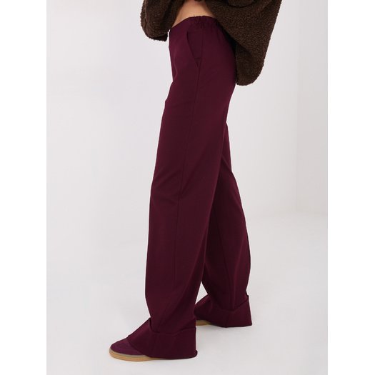 Spodnie-IT-SP-FL9877.64-bordowy 1