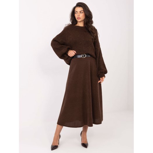 Spódnica-IT-SD-FL9850.12-brązowy 2