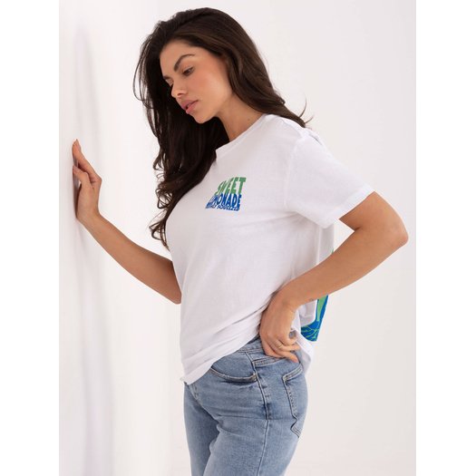 T-shirt-D12022AH02645W-biało-ż&oacute;łty