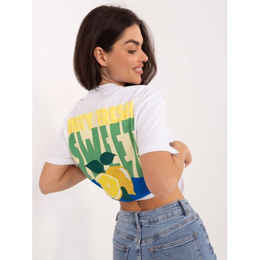 T-shirt-D12022AH02645W-biało-ż&oacute;łty 4