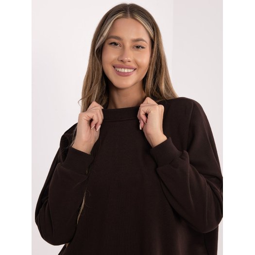 Sukienka-RV-SK-6019.67-ciemny brązowy 1