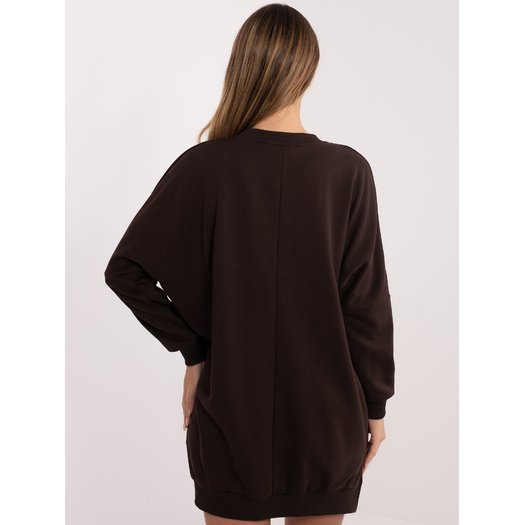 Sukienka-RV-SK-6019.67-ciemny brązowy 2