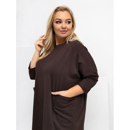 Bluzka-RV-BZ-A1076.00-ciemny brązowy 1
