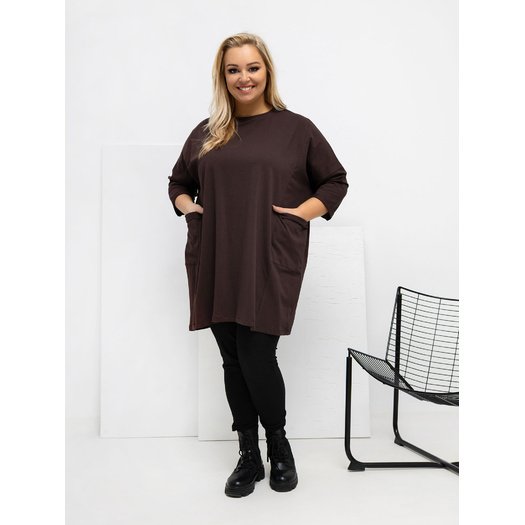Bluzka-RV-BZ-A1076.00-ciemny brązowy 2