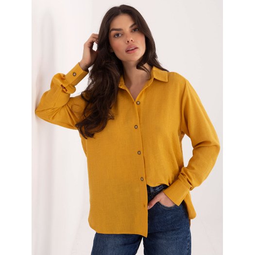 Koszula-LK-KS-510109.70-ciemny ż&oacute;łty 1
