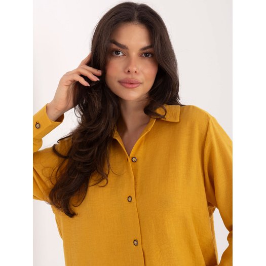 Koszula-LK-KS-510109.70-ciemny ż&oacute;łty 3
