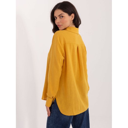 Koszula-LK-KS-510109.70-ciemny ż&oacute;łty 2