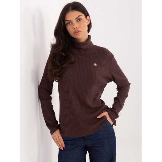Sweter-LK-SW-510184.01P-brązowy 1