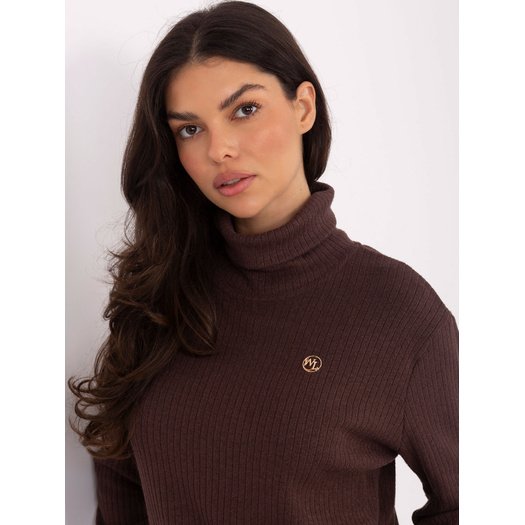 Sweter-LK-SW-510184.01P-brązowy 2