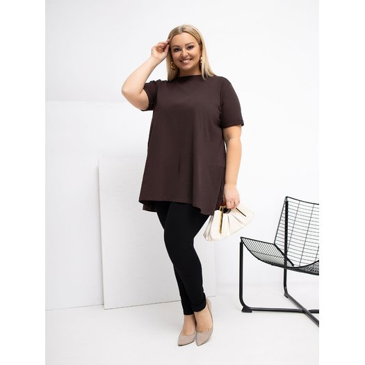 Bluzka-RV-BZ-7923-1.34P-ciemny brązowy