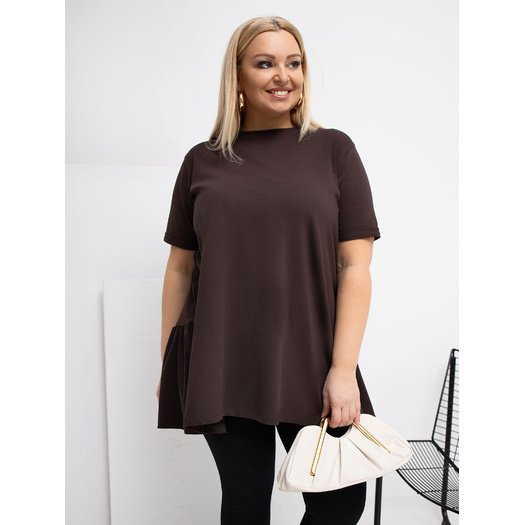 Bluzka-RV-BZ-7923-1.34P-ciemny brązowy 2