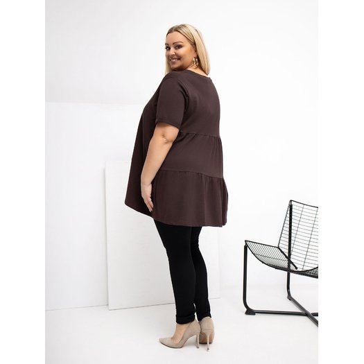 Bluzka-RV-BZ-7923-1.34P-ciemny brązowy 3