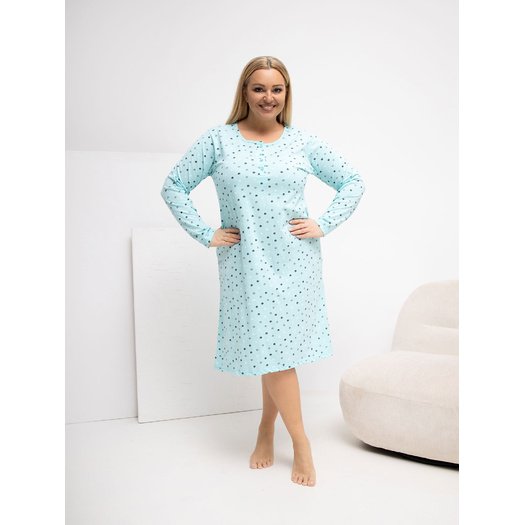 Koszula nocna-DU-KN-FP-607.04P-mietowy