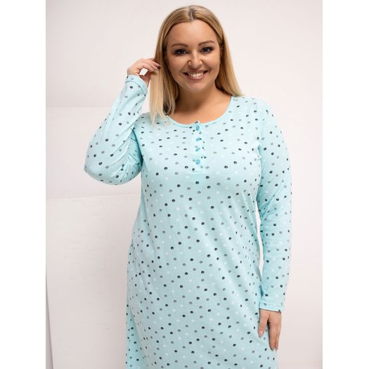 Koszula nocna-DU-KN-FP-607.04P-mietowy 1