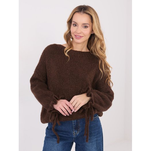 Sweter-MI-SW-1512.28-brązowy 3